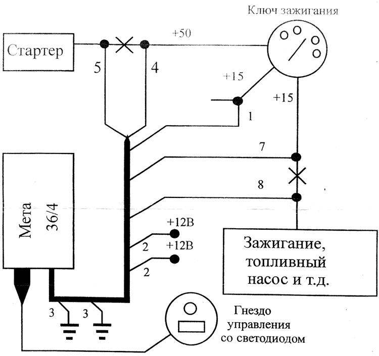 Схема соединений М36/4