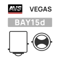 Лампа AVS Vegas P21/5W BAY15D (A78182S) 10 шт. - рабочее напряжение 12V, мощность 21/5W