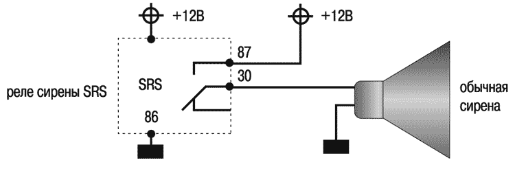 Сигнал 10 схема подключения сирены