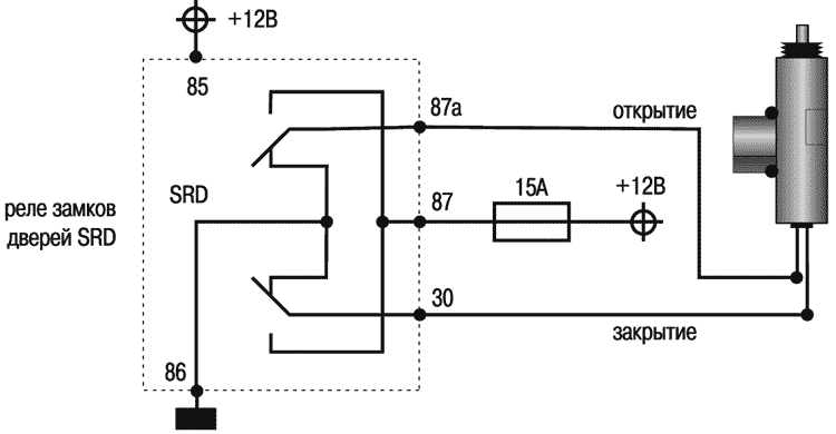 Замок реле. Схема реле для активаторов дверей. Линейный актуатор схема реле. Электропривод центрального замка 2х проводной схема. Актуатор схема подключения.