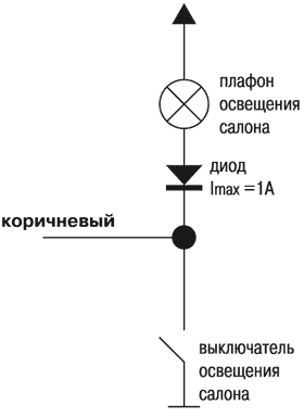 Диод в выключателе схема