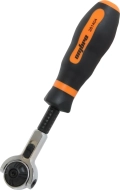Рукоятка трещоточная Ombra 281404 1/4DR, с шарнирной головкой, 100 зубцов, 180 мм
