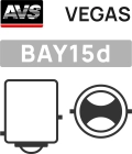 Лампа AVS Vegas P21/5W BAY15D (A78182S) 10 шт. - рабочее напряжение 12V, мощность 21/5W