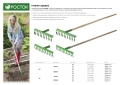 Грабли РОСТОК 430 x 100 x 1500 мм, 14 витых зубьев, рабочая поверхность из стали, покрытие краска, черенок деревянный высш. сорт