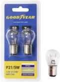 Лампа накаливания автомобильная Goodyear P21/5W 12V 21/5W BAY15d (2 шт.)