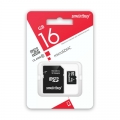   MicroSD 16GB Smart Buy Class 10 +SD 
