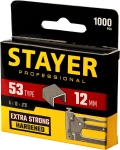 Скобы для степлера Professional STAYER тип 53 (A/10/JT21) 12 мм 1000 шт калибр 23GA