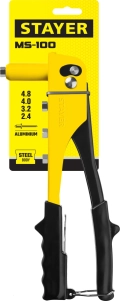 Заклепочник STAYER MS-100, 2.4 - 4.8 мм, 240 мм