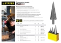Ступенчатое сверло STAYER 4-30 мм, 14 ступеней, сталь HSS