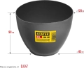 Высокая чашка для гипса STAYER d 120 х 90 мм 0.7 л 0608-1 - 10 шт