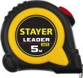 Professional STAYER Leader, 5 м х 19 мм, рулетка с автостопом