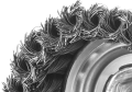 Чашечная щетка-крацовка для УШМ ЗУБР 100 мм стальная проволока 0.8 мм