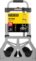 Складная хозяйственная тележка STAYER PROTruck, до 70кг, каркас и платформа из алюминия, 39х28см, колеса d13 см, вес 3.0кг