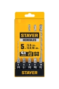 STAYER HERCULES-4Х 5шт набор буров SDS-plus