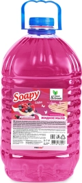 Жидкое мыло Soapy эконом Ягодный десерт 5 л. Clean&Green CG8229