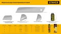 Сегментированные лезвия ( ) STAYER 18 мм, 10 шт