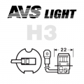   AVS SIRIUS NIGHT WAY PB H3 (A78946S) 2 . -  ,  12V,  55W,   3700 