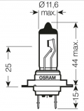   Osram Original H7 12V 55W (64210-01B) -  - 1500 , - - ,     