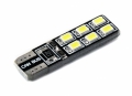     W5W (T10) 12SMD (2835) CAN BUS WHITE (5121) 2 . -   12 ,   6000K,  