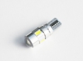     W5W (T10) 6SMD (5630) CAN BUS LENS WHITE (5126) 2 . -   12 ,   5000K,  