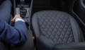 Комплект автомобильных чехлов Seintex 95622 для MITSUBISHI PAJERO SPORT 2002-2008 - рисунок ромб, черного цвета, материал экокожа с перфорацией