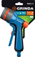 PROLine GRINDA F-7, 7 режимов, курок спереди, двухкомпонентный с регулятором напора, поливочный пистолет