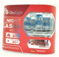   Clearlight Night Laser Vision H4 +200% Light 12V 60/55W 2 .