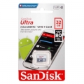   microSDHC SanDisk Ultra 32Gb Class10 UHS-I 80Mb/s (SDSQUNS-032G-GN3MN)