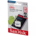   microSDXC SanDisk Ultra 128Gb Class10 UHS-I 80Mb/s (SDSQUNS-128G-GN6MN)