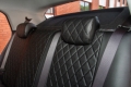 Комплект автомобильных чехлов Seintex 88960 для VW PASSAT B6, B7 - рисунок ромб, черного цвета, материал экокожа с перфорацией