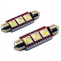     C5W (39 ) 3SMD (COB) CAN BUS WHITE (5114) -   6000K,   180 ,  