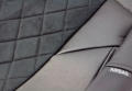 Комплект автомобильных чехлов Seintex 96686 для VW PASSAT B6 wagon Ромб - рисунок ромб, черного цвета, материал экокожа и алькантара