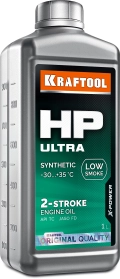 Cинтетическое масло для 2-тактных двигателей KRAFTOOL HP Ultra, 1 л