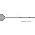 ЗУБР БУРАН, 75 x 400 мм, SDS-max, лопаточное зубило, Профессионал (29384-75-400)