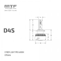 Светодиодные лампы MTF Light CYBER LIGHT PRO D4S 42V 35W 4250lm 6000K