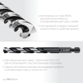 Сверло по металлу для винтовёртов и шуруповертов IMPACT READY ЗУБР НЕХ-1/4″, d 9.0 х 125 мм