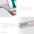 Усиленная алюминиевая линейка со стальной направляющей KRAFTOOL KRAFT-LINE, 1.0 м