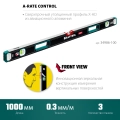 Сверхпрочный уровень KRAFTOOL A-RATE CONTROL, 1000 мм, точность 0.3 мм/м, с инновационным зеркальным глазком