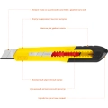 Нож из АБС пластика STAYER QUICK-18, 18 мм
