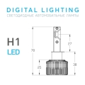 Светодиодные лампы MTF LIGHT DIGITAL LIGHTING Н1, 12V, 55W, 4500lm, 3000-7000K,