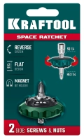 KRAFTOOL SPACE Ratchet суперкомпактная реверсивная трещотка для бит и головок