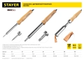 Электропаяльник с деревянной рукояткой STAYER MAXTerm, 25 Вт, конус