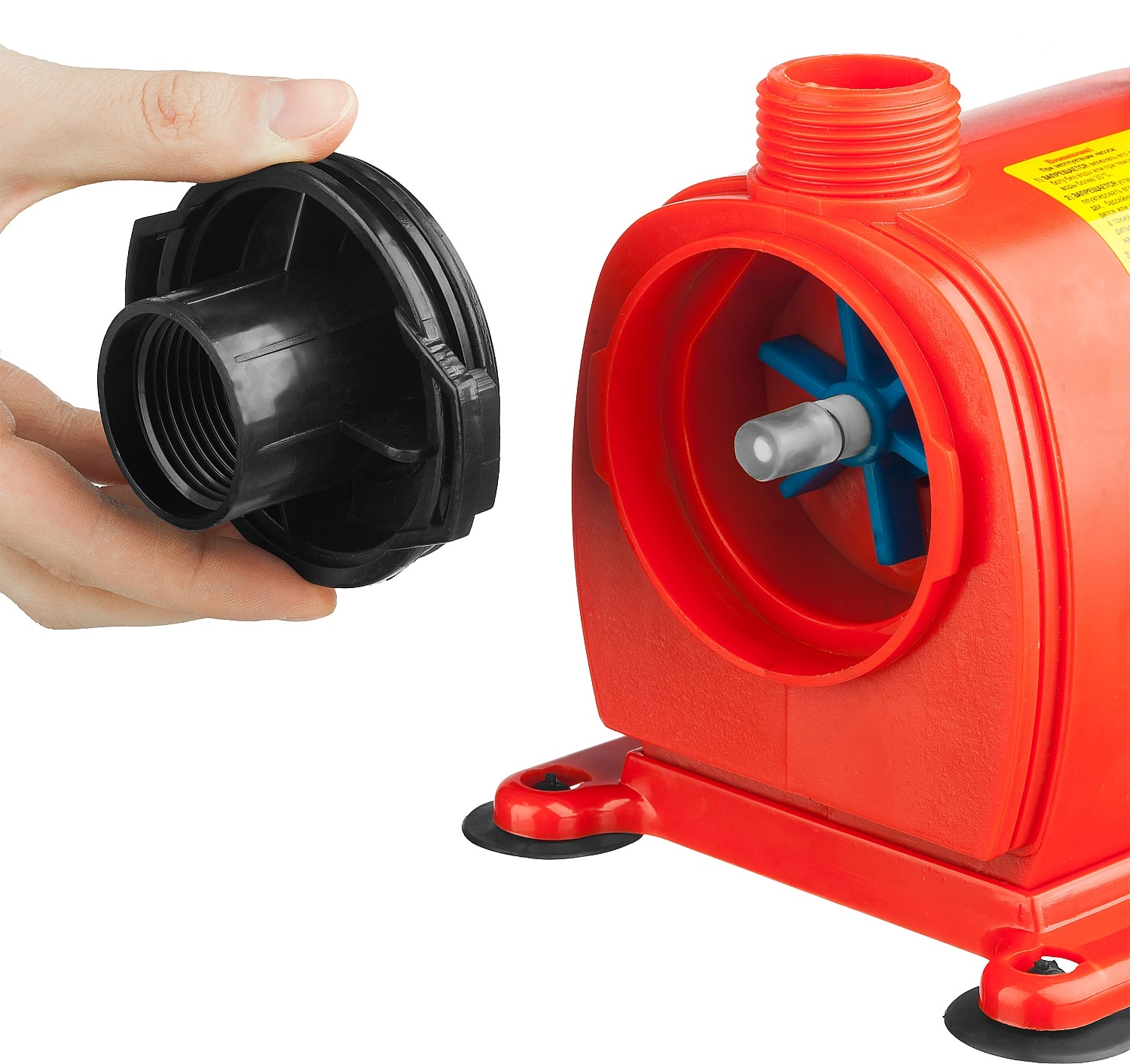 38 Вт Насос GRINDA фонтанный д/чистой воды, 3 насадки, пропускная способность 1500 л/ч, высота подачи 2 м