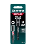 Бита KRAFTOOL Nut-driver магнитная, L69мм, хвостовик E1/4″, 10мм (1шт)