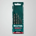 Набор сверл по металлу для винтовёртов и шуруповертов IMPACT READY KRAFTOOL НЕХ-1/4″, 5 шт