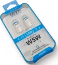 Комплект из 2-х светодиодных ламп MTF Light T10 W5W 6000K 75 Лм (W5W50PT) - угол освещения 360 градусов, низкое энергопотребление, белый свет с холодным оттенком, биполярные, со встроенным стабилизатором