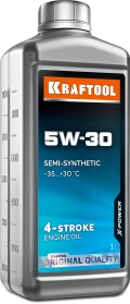 Зимнее полусинтетическое масло для 4-тактных двигателей KRAFTOOL 5W-30, 1 л
