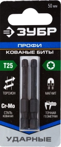 Ударные биты ЗУБР TX 25 50 мм 2 шт
