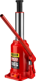 Бутылочный гидравлический домкрат Professional STAYER RED FORCE 16 т 230 - 460 мм