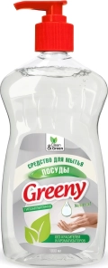 Cредство для мытья посуды нейтральное Clean&Green Greeny Neutral CG8141 1 л с дозатором